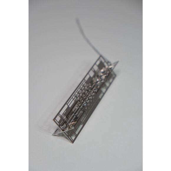 Frank Lloyd Wright Dana Art Glass Wrightsicle Christmas Tree Ornament NIB - Picture 10 of 13